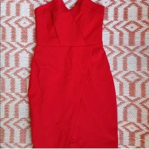 Red Hot Strapless ASOS Dress 🔥
